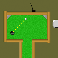 Playing Mini Putt, an old flash game