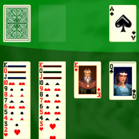 Playing Solitaire, an old flash game