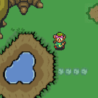 Playing Zelda, an old flash game